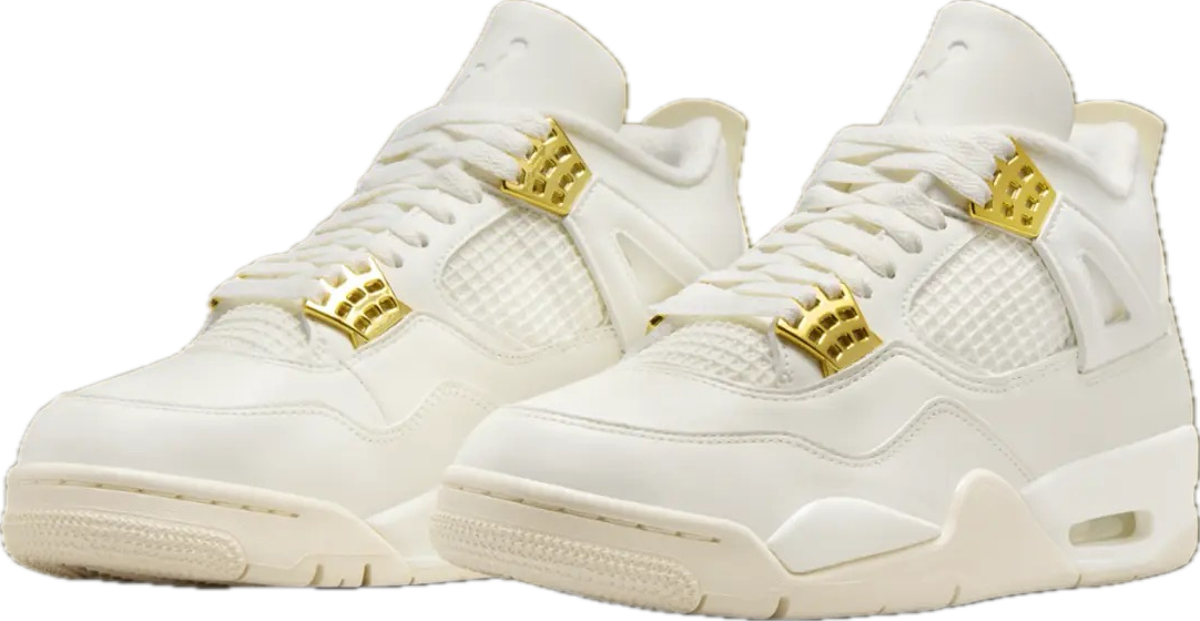 Sail and Gold Nike Air Jordan 4