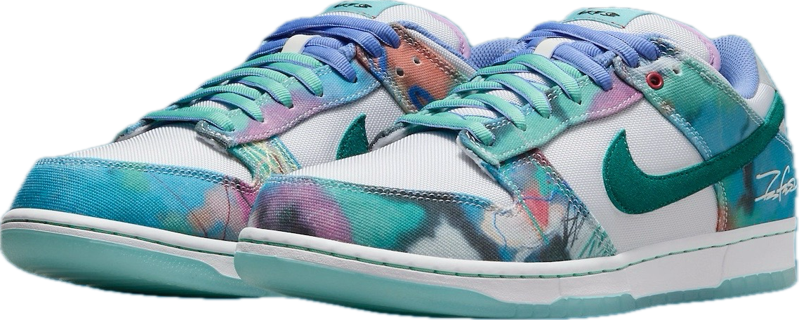 Nike SB Dunk Low x Futura Laboratories Bleached Aqua